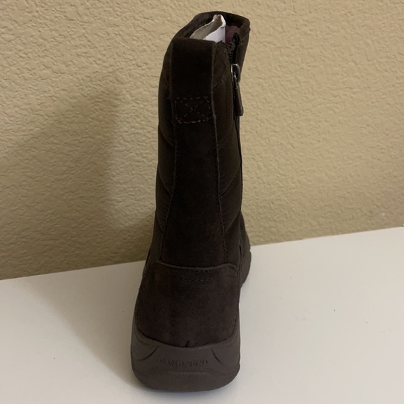 Lands’ End Suede Quilt All Weather Boots Brown 7 - Picture 4 of 10